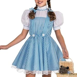 Rubies The Wizard of Oz: Dorothy Costume for Kids, Girls Small With Hair Bows